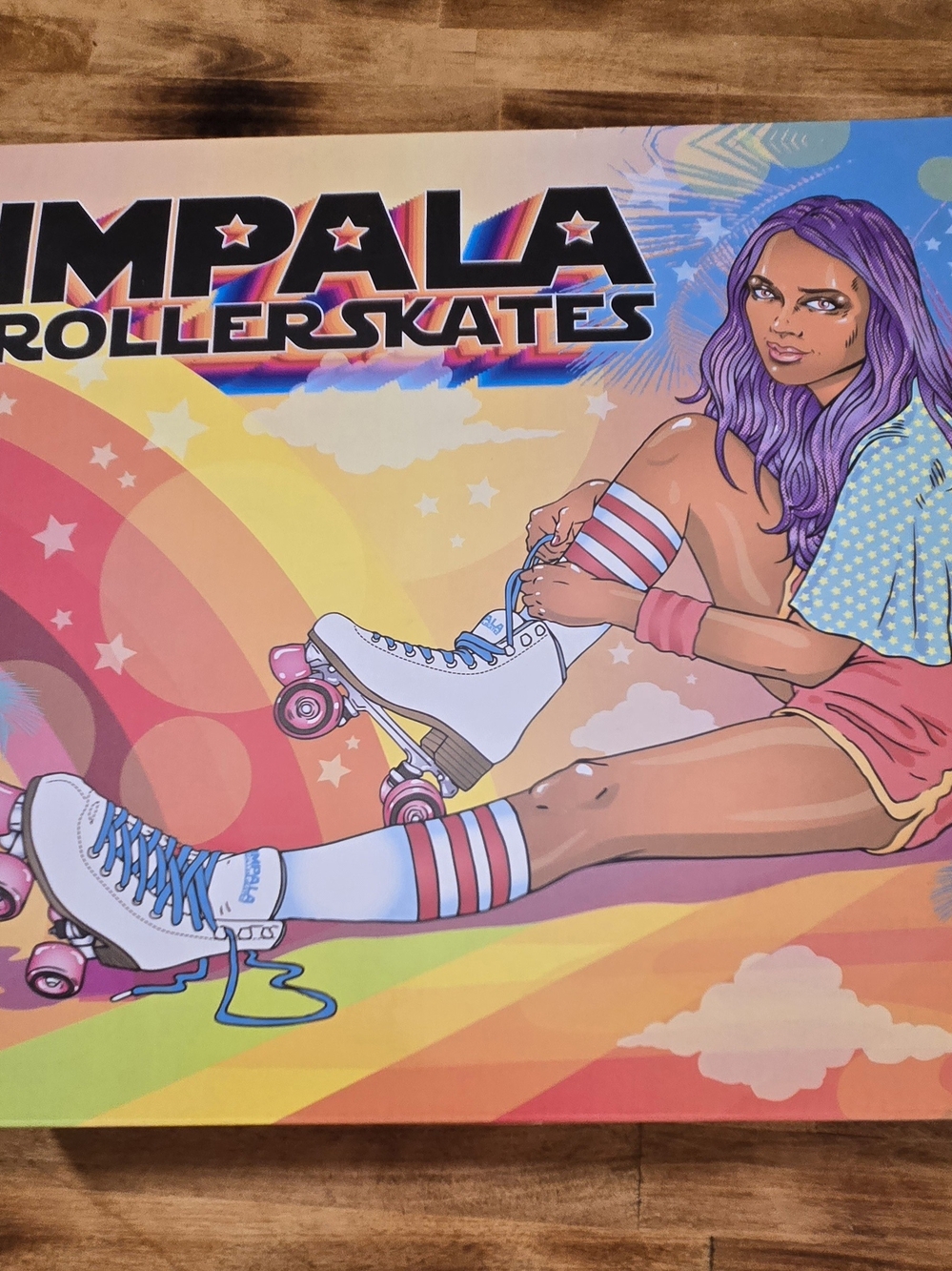 Retro Pink Roller Skates with Pink Wheels